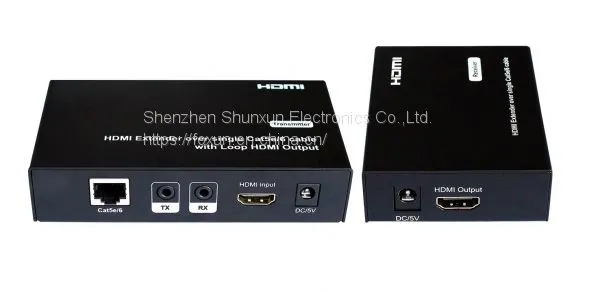 HDMI Extender Over Single Cat5e/6 With Loop HDMI Output