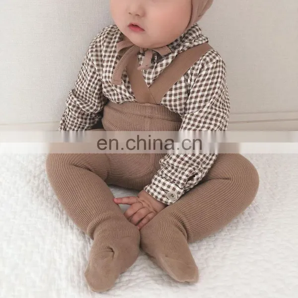 2020 Korean Children's Clothing Ins Wind Autumn Baby Knitted Overalls With Foot Socks Men and Women Baby Socks photo-5