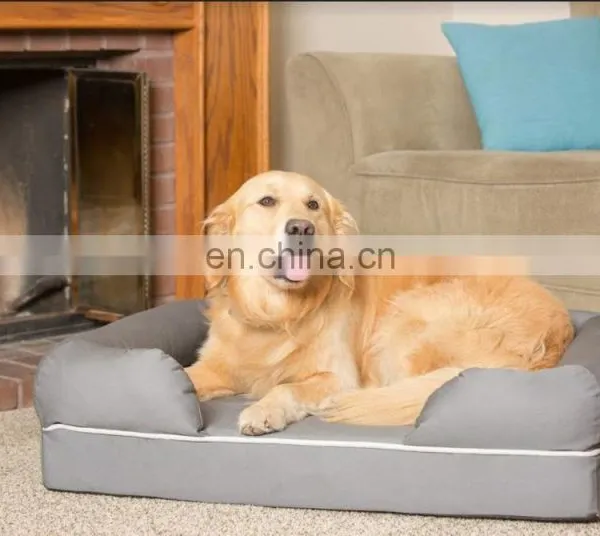 High Quality Pet Bed Pet Products Memory Foam Dog Bed Luxury Dog Bed Sofa With Waterproof Liner photo-3