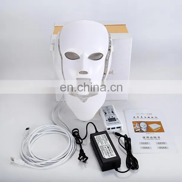 Multifunction Colorful Photon Facial Neck Skin Care Light Beauty Therapy 7 Colors LED Face Mask Neck Mask photo-4