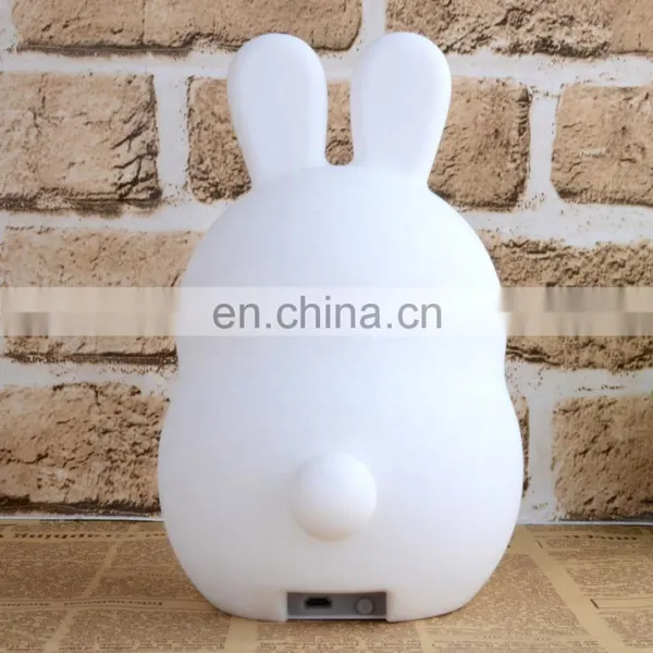 8 Lighting Colors Night Light USB Rechargeable Table Lamp Bunny Rabbit Lamp photo-5
