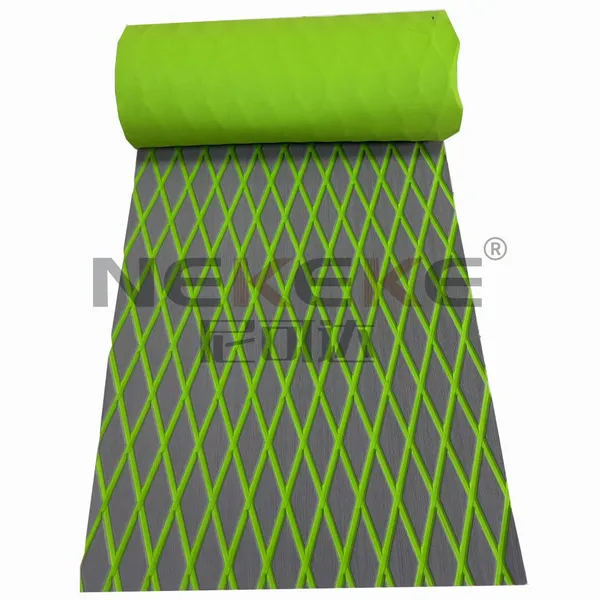 NEKEKE 70*190*0.6 cm Light Grey + Green + Diamond on Surface Boat Yacht Marine EVA Deck Foam Sheet Composite Outdoor Decking photo-5