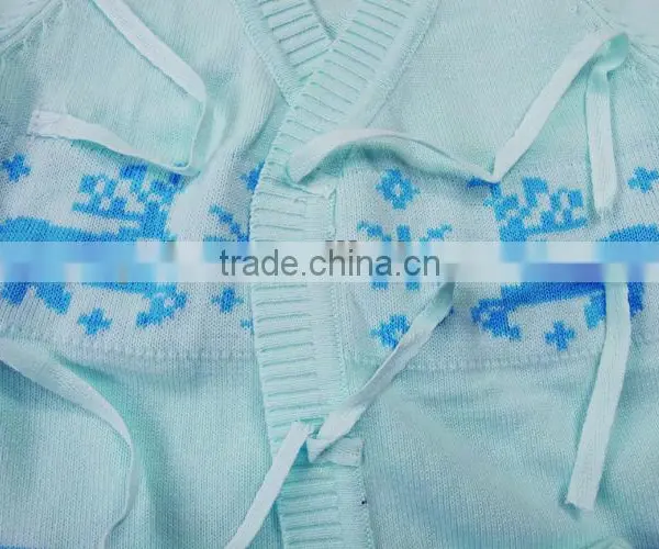 Cheap Eco-friendly Chrismas Cotton Knitted New Born Baby Sweater for Autumn photo-5