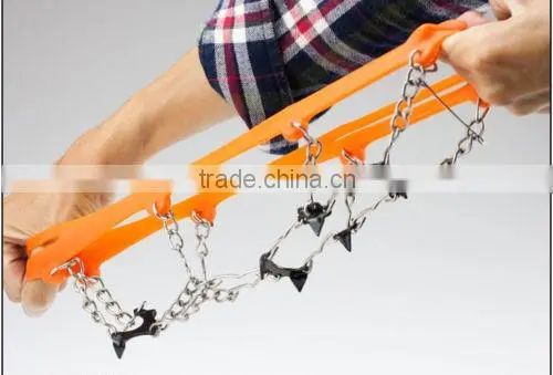 Anti Slip 8-Teeth POINT Ice Snow Shoes Spike Grip Boots Chain Crampons Grippers photo-4