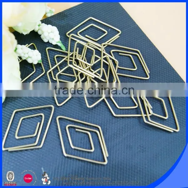 Gold Color PET Wire Geometry Shape Paper Clip Blister Backer Card Package photo-3