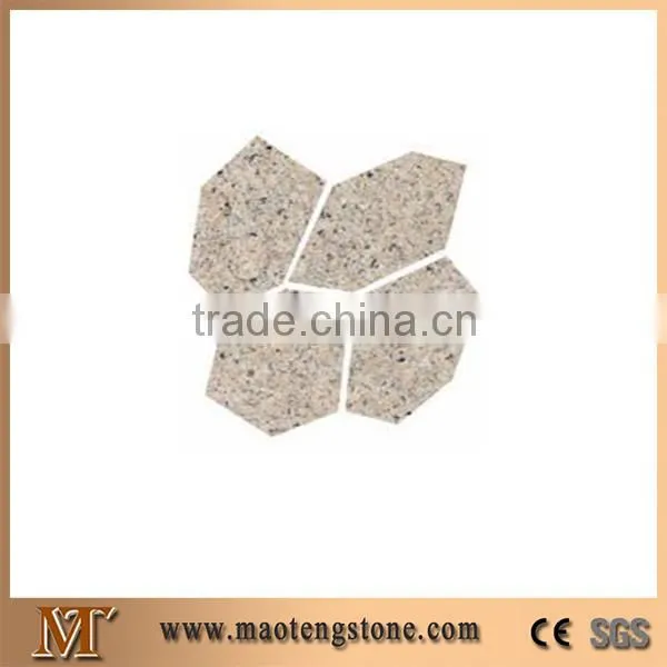 China Natural Granite Stoen Irregular Pavig Cube Stone Flat Stones
