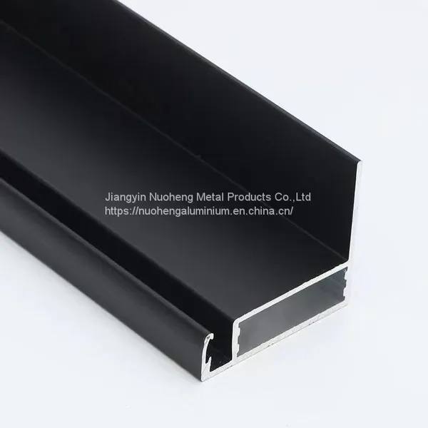Solar PV Modules Mono Watt Cell Panel Aluminium Alloy Support Frame Profile With Black Anodized