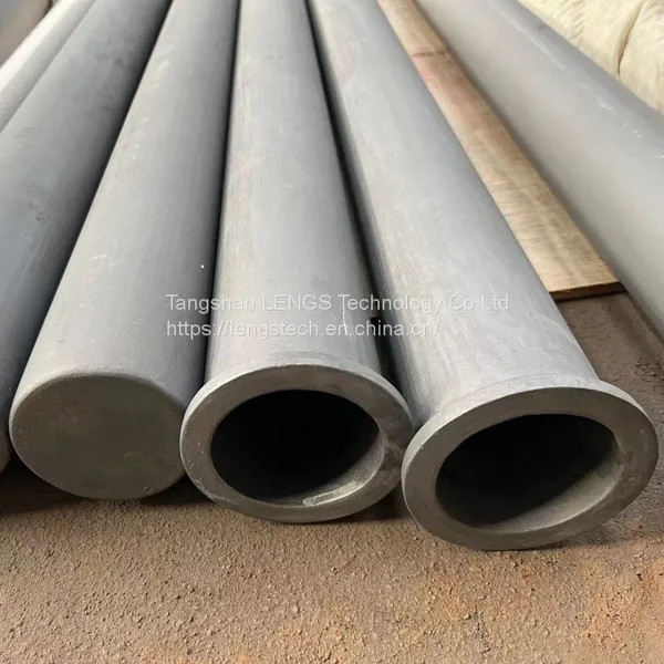 SiSiC Radiant Tubes, Silicon Carbide Ceramic Tubes, RBSiC Protective Tubes photo-4
