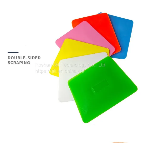 Automotive Double Edge Squeegee Green Thin Automotive Vinyl Wrap PPF Squeegee Vinyl Sticker Rubber Squeegee photo-5
