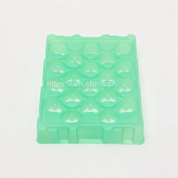 Green PET Vacuum Forming Plastic Blister Trays for Auto Parts Plastic Blister Packaging Inner Trays photo-2