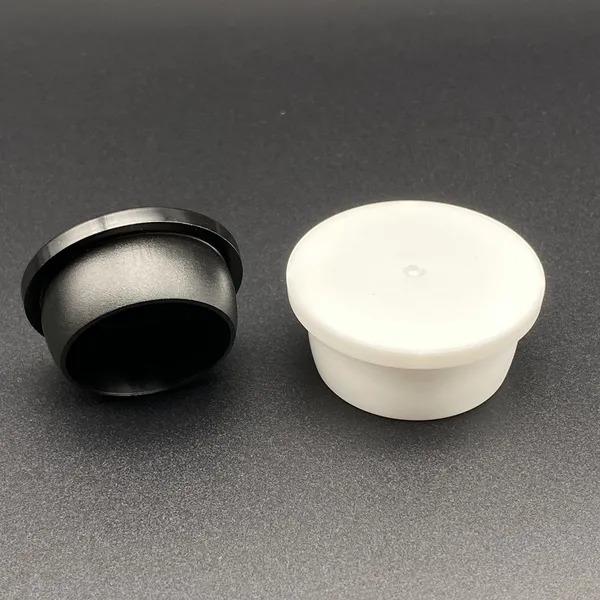 White color plastic 12mm snap in locking hole plug