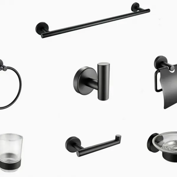 China Bathroom Hardware Stainless Steel Bathroom Accessories Set Towel Holder