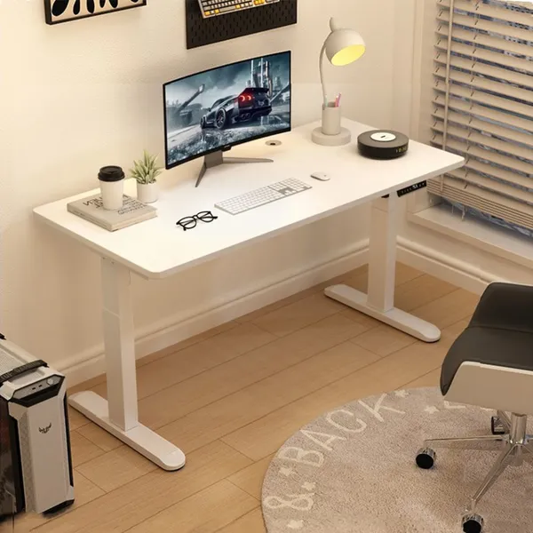 Computer Gaming Desk Metal Base Laptop Electric Adjustable Standing Desk Student Table Factory Price photo-5