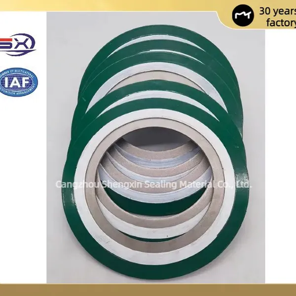 High Temperature and High Pressure Resistant Flange Gaskets, Metal Inner and Outer Ring Spiral Wound Gaskets, DN100 DN300 DN600 photo-4