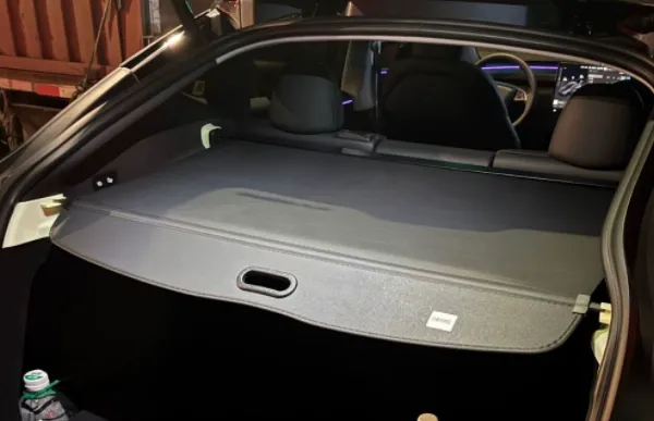 25 Model Y Juniper Trunk Cargo Cover-carbon Fiber Fabric