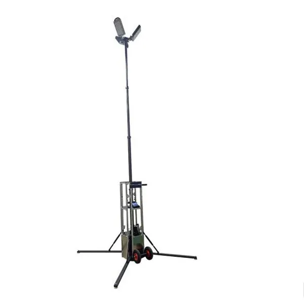 All-Around Automatic Rotating LED Floodlight Telescopic Mobile Construction Work Light Tower photo-2