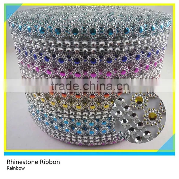 Sew On Plastic Rhinestone Mesh Decorative Plastic Mesh photo-3