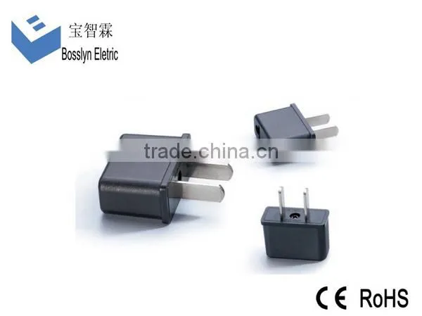 CE ROHS Approved ABS Material US Japan China Taiwan Type A to EU US Type C Plug Travel Adapter Converter photo-2