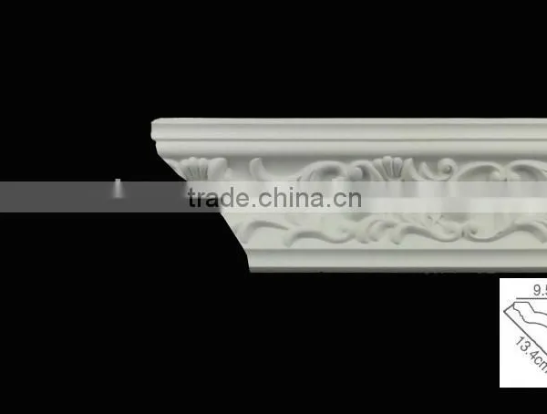Beautiful pu Cornice, Exterior Cornice, Ceiling Decorative Cornice photo-2