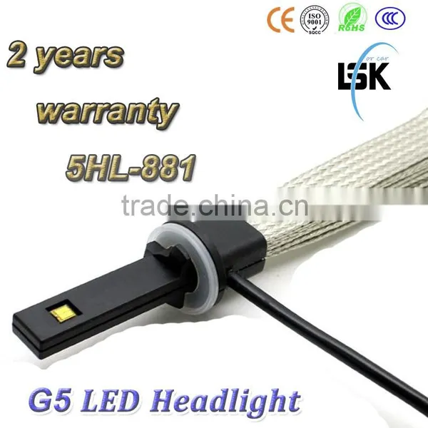New !!!! UP 50000hrs Lifespan Single Beam 20w Car Led Headlight 881 Use Copper Metal for Safety Driving photo-2