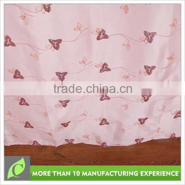 Upholstery Curtain Transparent Fashion Pink Elegant Living Room Curtain photo-4