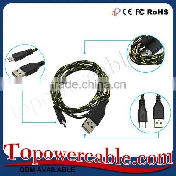 Nylon Flat Usb 2.0 Multi Charger Data Cable Extension Cable For Samsung For Apple photo-6