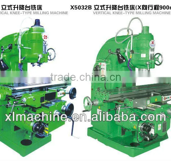 Heavy Duty Semi-automatic Vertical Milling Machine With Swivel Head