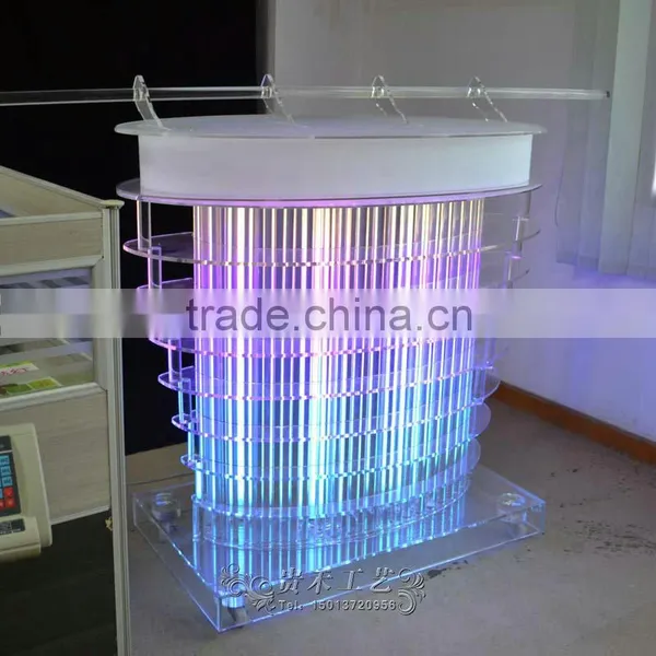 Colorful Acrylic Bar Table With LED Lights, Bar Table for Bar, dj Equipment photo-2