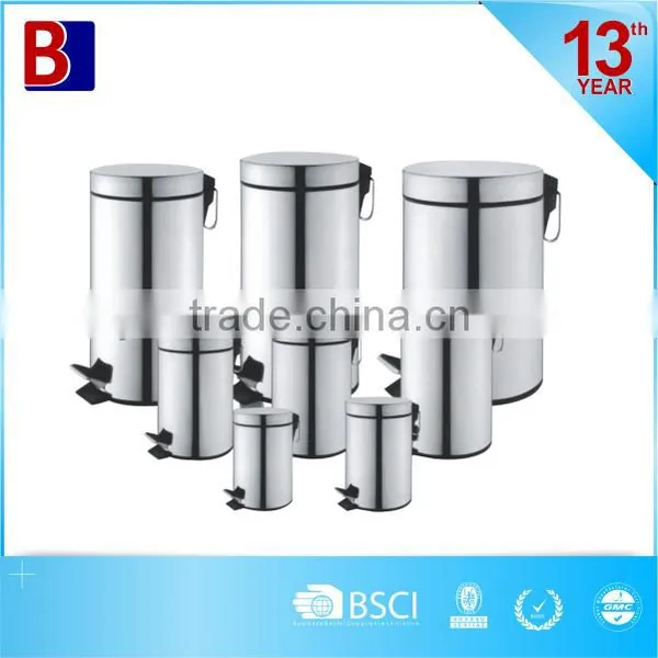Stainless Steel Waste Bin With Foot Pedal