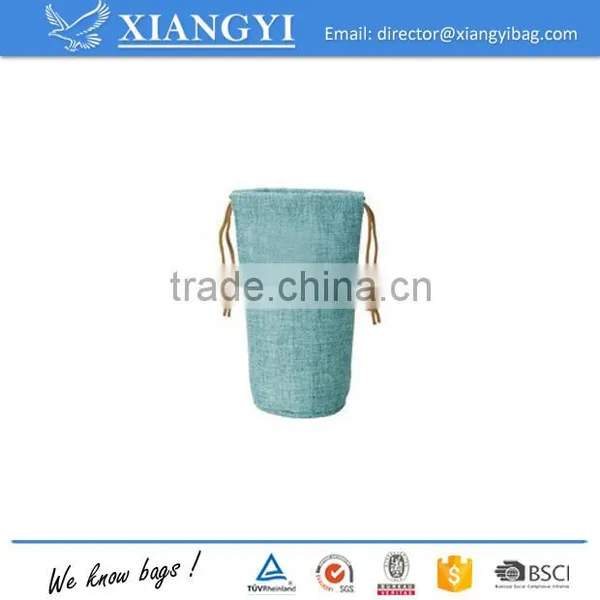 Cheap Promotional 2L Capacity Canvas Insulated or Thermal Water Bottle Cooler Bag photo-3
