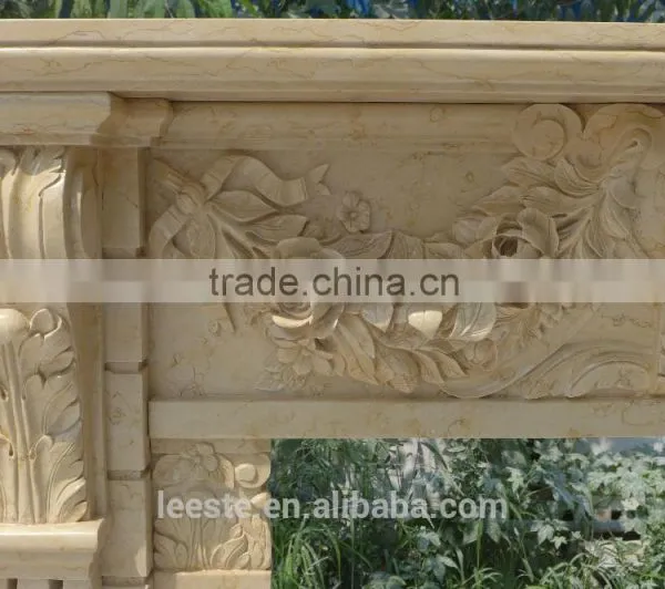 China High Quality Luxury Natural Stone Fireplaces photo-6
