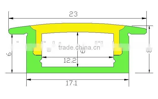 Recessed LED Linear Light Aluminum Profile for Led Strips/led Light Bar photo-4