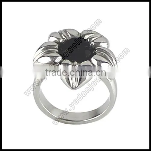 Stainless Steel Crown Skull Ring photo-6