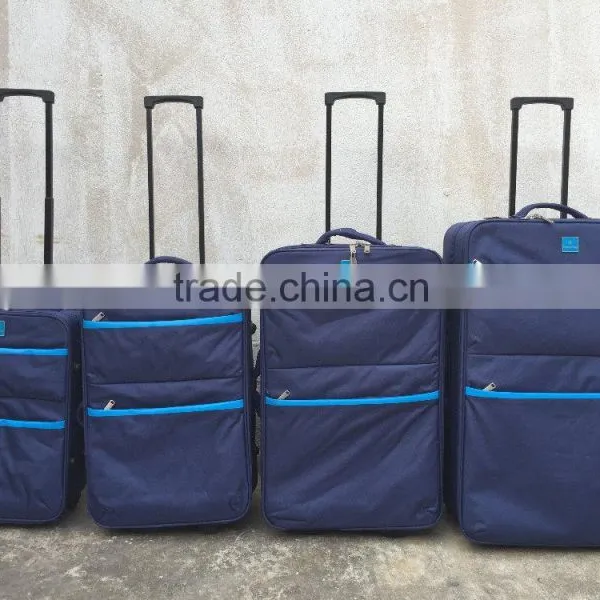 Inventory Stocklot Polyester 4pcs Trolley Luggage Set