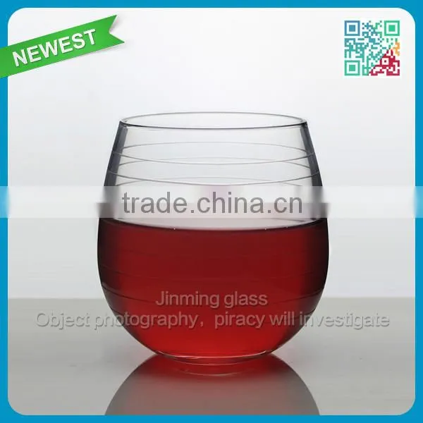 Best Selling Mouth Blown Glass Stemless Glass Wine Cup photo-5
