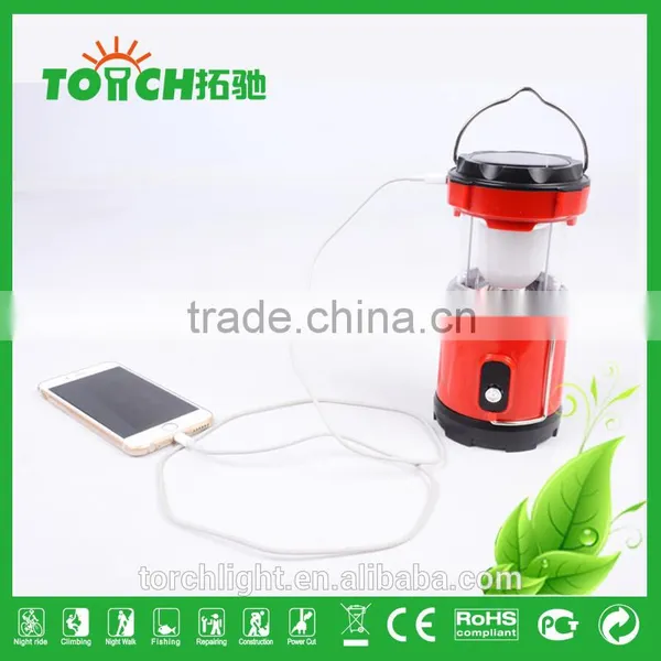 Inner Battery Rechargeable LED Lantern Light Portable Lighting Emergency Lights Camping Tent Lamps Solar Charge Torch photo-5