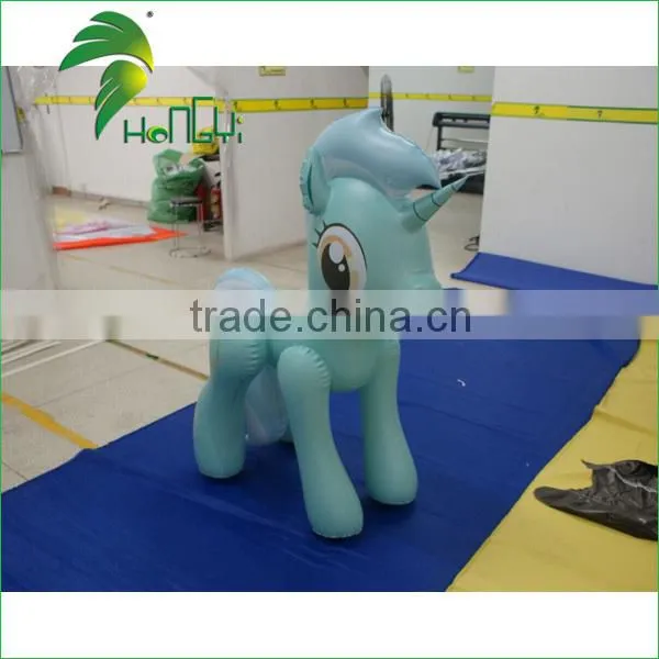 Qute Durable Soft 0.4PVC Inflatable Character Cartoon / Rarity / Apple Jack / Inflatable Little Horse From Hongyi photo-2