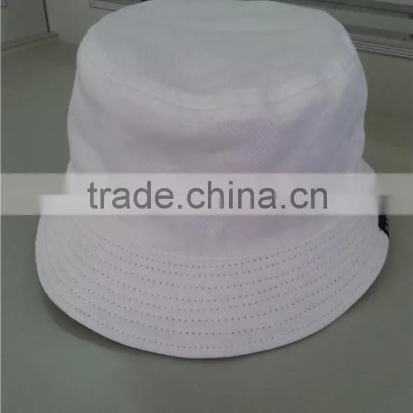 100% Cotton Woven Label Reversible Wearing Logo Front Printing Good Quality Bucket Hats photo-2