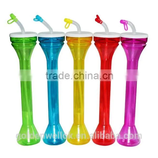 Plastic Straw Cup for Promotional Plastic Cups