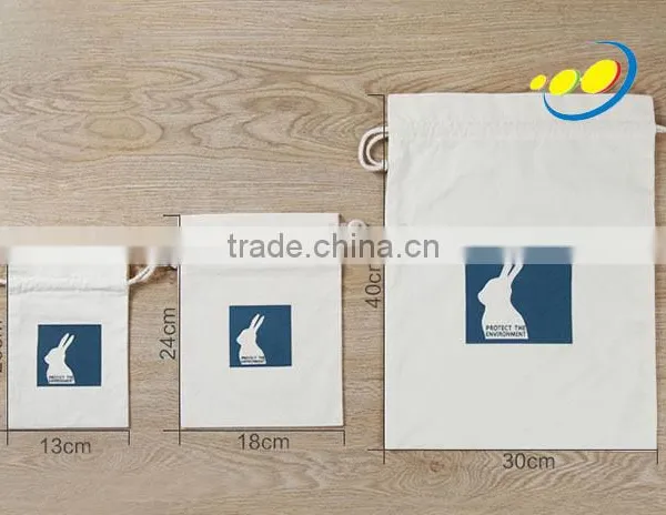 Wholesale Cotton Calico Dust Drawstring Bag With Custom Logo Quality Choice photo-4