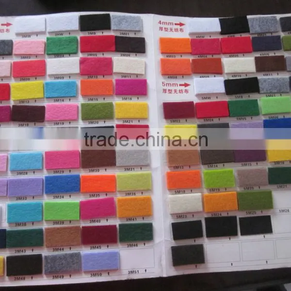 Non-woven Fabric Needle Felt With Differnt Colors
