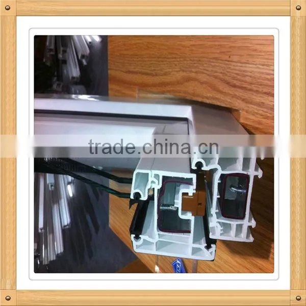 Shandong Pvc White Sliding Window/ Double Glass PVC Sliding Windows/ Windows and Door Pvc Profile photo-6