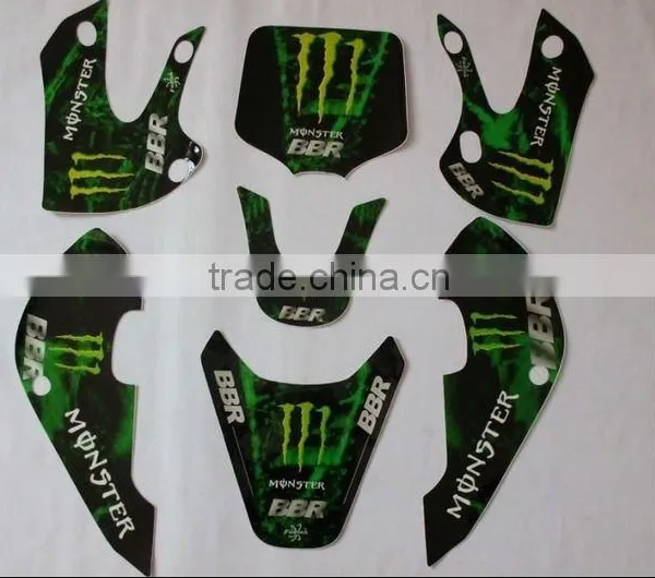 NEW 3M Graphics Kit Decals Sticker for Moto Dirt Pit Bikes Parts Klx110