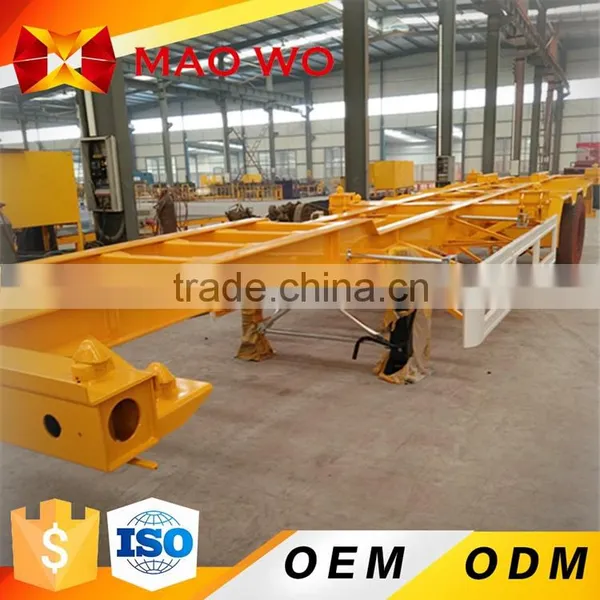 Hot Sale 3 Axle 50tons 40 ft Container Skeleton Used Trailer for UK photo-6