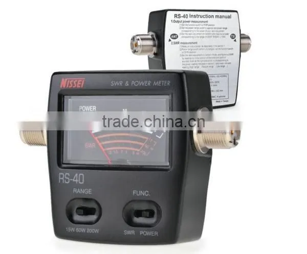 Two Way Radio Frequency Meter/ Counter RS-40 VHF/UHF 144/430MHz 0-200W RS-40 SWR & Power Meter