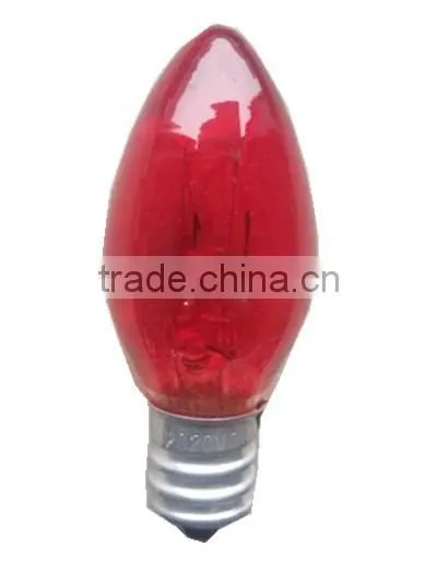 c7 Incandescent Bulb -------red