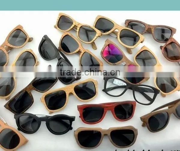 Polarized Woodsunglasses UV400 Eyewears Lens Recycled Skateboard Wooden Sunglasses