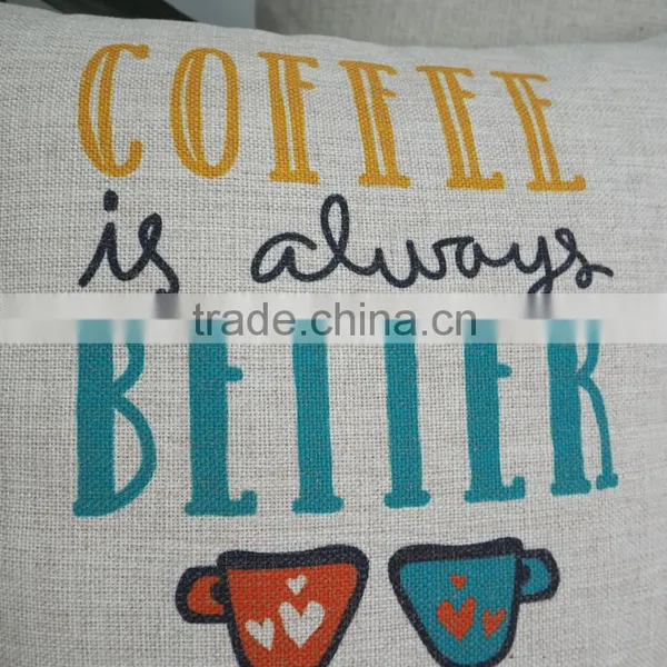 Decorative Throw Pillows English Word Printed Pillow Case Home Decor Sofa Cushion Cover photo-3