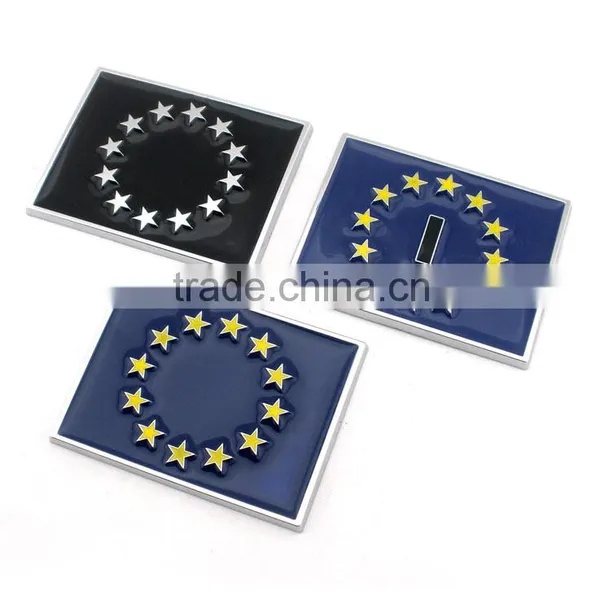 Custom Car Badges Union Flags Chrome Sticker Logo Plate photo-2