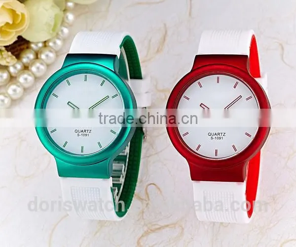 Classic Silicone Rubber Sports Wrist Watch Unisex Candy Colors Factory Price photo-5